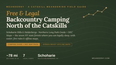 Cover of Free & Legal Backcountry Camping North of the Catskills