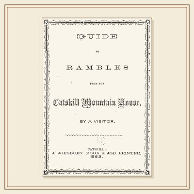 Cover of A Guide to Rambles from the Catskill Mountain House (1863)